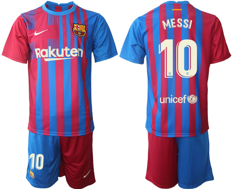 Men 2021-2022 Club Barcelona home red #10 Nike Soccer Jersey